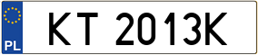 Trailer License Plate